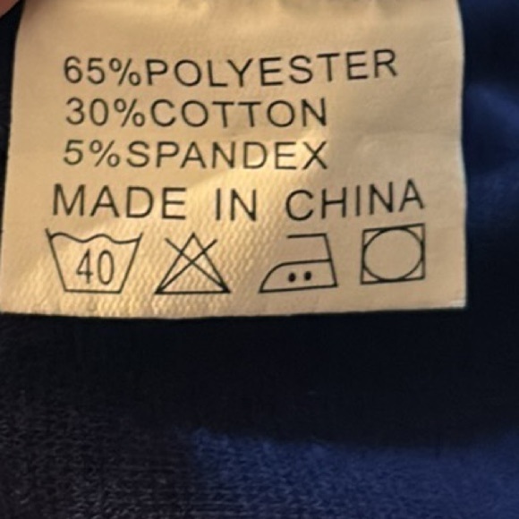 NEW Short Sleeve Navy Blue & Green Dress Size Large Round Neck Knee Length - Picture 4 of 7